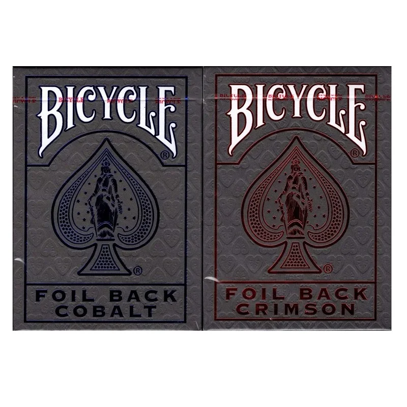 2 new sealed decks of Bicycle Rider Back Crimson Luxe & Cobalt  Blue poker cards 