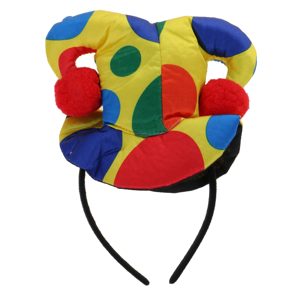 Clown Jester Hat Headband Circus Halloween Costume Fancy Dress Hair Accessories
