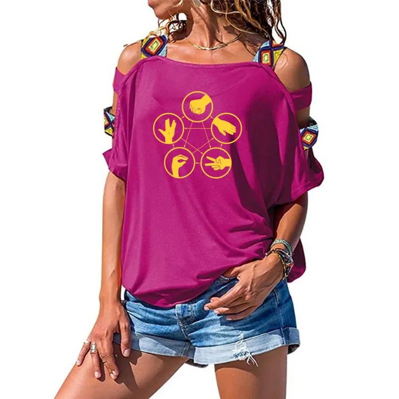 9 The Big Bang Theory Women T Shirt Sheldon Mora finger-guessing game Tops Short Sleeve Cotton Female T-shirt - Цвет: 9