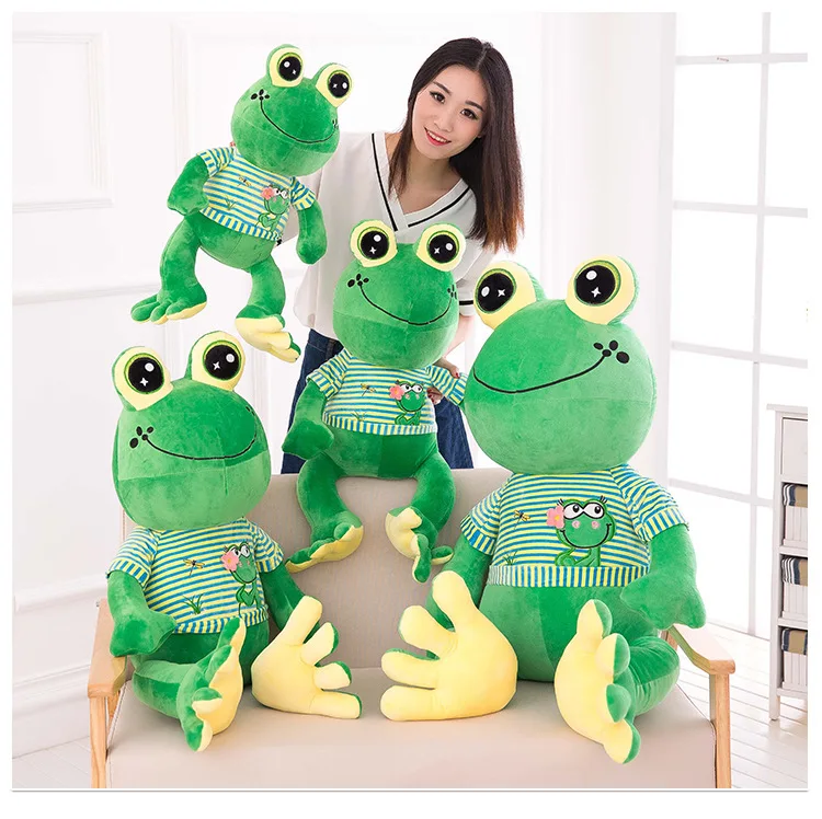 Creative Frog Prince Stuffed Toy Big Eyes Frog Pillow Children Gift
