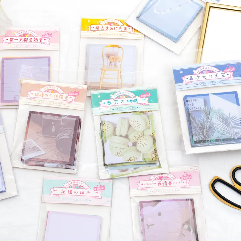 Милый блок стикеров для заметок в упаковке INS Memo Note Kawaii Sticky Note Diy Скрапбукинг наклейка Bullet Journal канцелярский школьный офисный блок