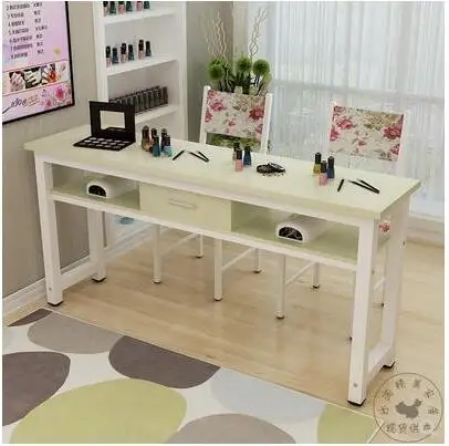 Manicure table single double triple nail table simple modern nail shop and chair set