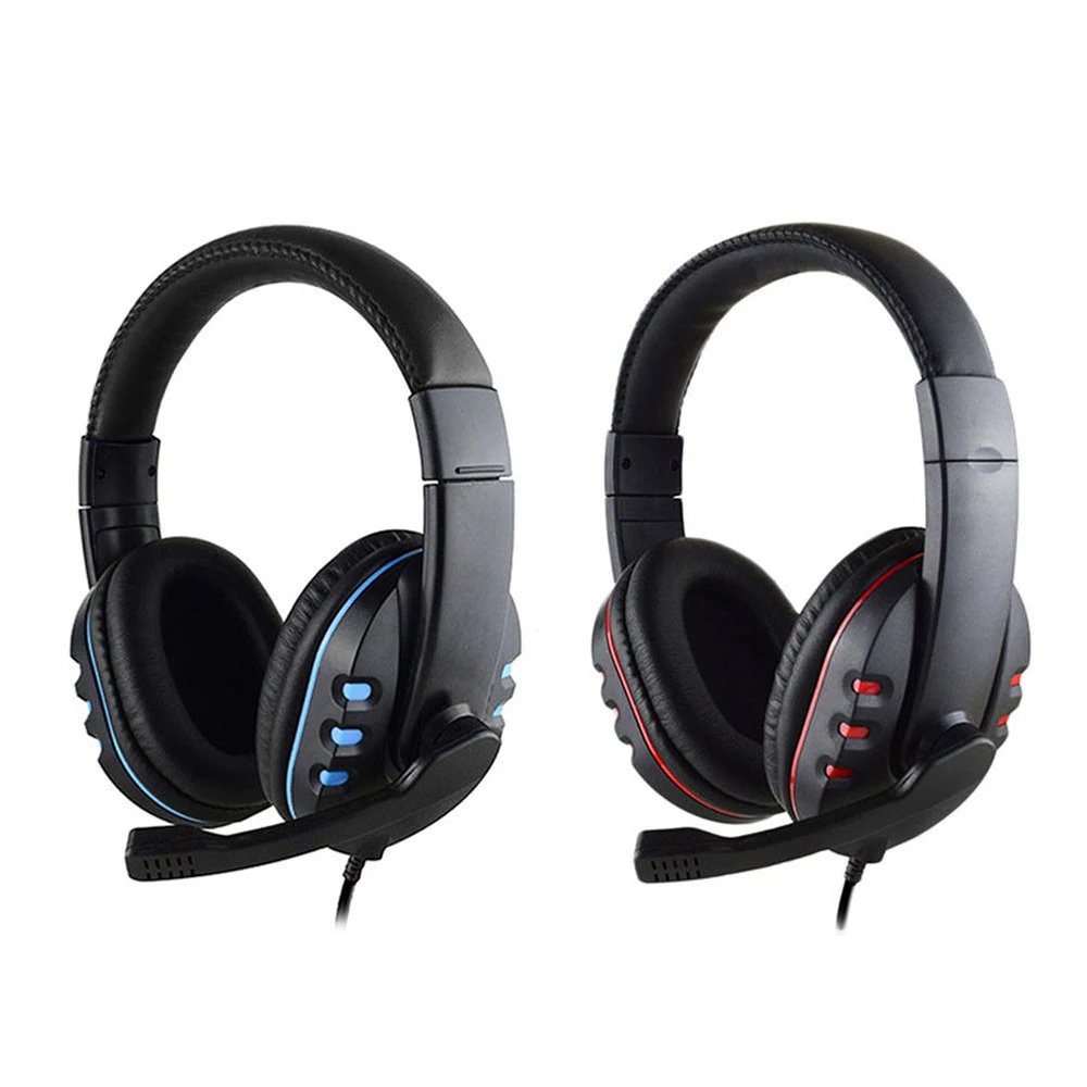 Stereo Gaming Headset For Xbox one PS4 PC 3 5mm Wired Over Head Gamer Headphone With Microphone Volume Control Game Earphone