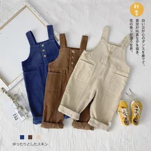 WLG детские повседневные комбинезоны для девочек и мальчиков; сезон осень; цвет бежевый, синий, кофейный; одежда для малышей; универсальная одежда