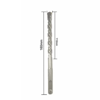 

10pcs Electric Hammer SDS Plus Drill Bit Set 160mm For Concrete Wall Hole Saw For Building, Installation Of Water And Electricit