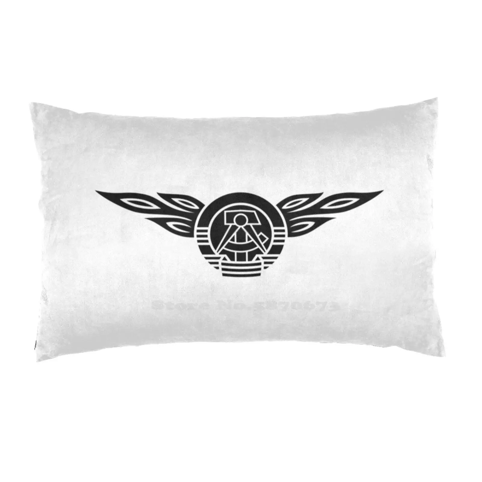 Ddr Flames Crest (Nero) Divano Personalizzato Per Auto Federe Per La Casa Gdr Nva Stemma Logo Emlem Volksarmee Simson Ciclomotore