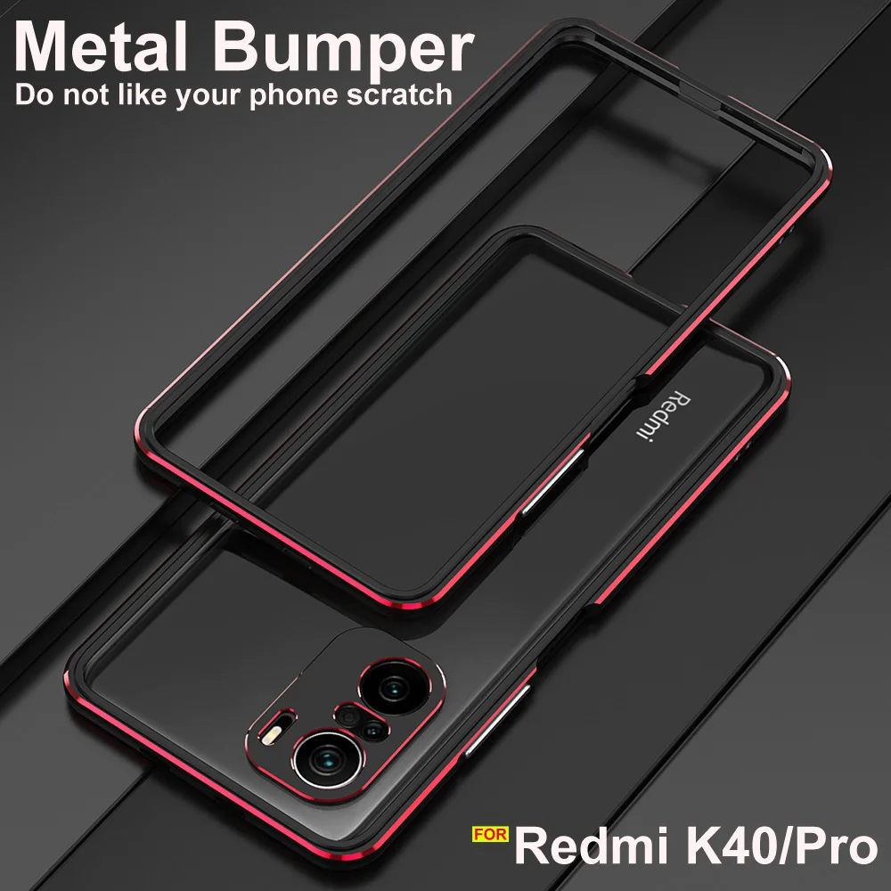 For Xiaomi Redmi K40 pro Case Original Aluminum bumper case camera protector POCO F3 Metal Frame cover | Мобильные телефоны и
