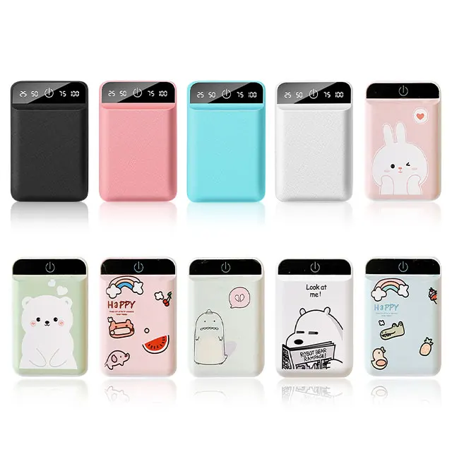 

FLOVEME 4800mAh Power Bank Dual USB Output Charger For iphone 11 Portable Mobile Charging Cute Power Bank External Battery Pack