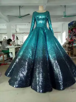 

3 D Flowers Sequins Lace Fabric 2019 Green sequins Nigerian Laces Fabric High Quality French Tulle Lace Fabric For Women Dress