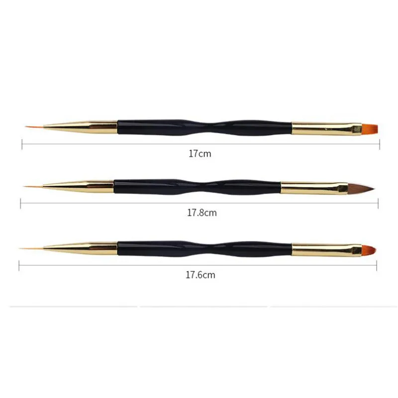 Description Picture 3 of item3Pcs/Set Nail Art Brushes Acrylic French Painting Brush Flower Design Stripes Lines Liner DIY Drawing Pen Manicure Tools