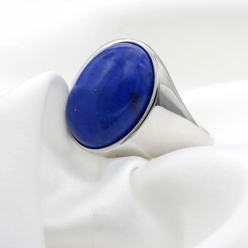 Lapis Lazuli Ring For Men 925 Sterling 