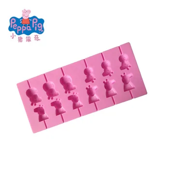 

PEPPA PIG Kids Lollipop Silicone Mold FOR Sweet Candy Jelly Silicone Moulds Cake Decorating Tools Sugar Craft Kid Gift Party
