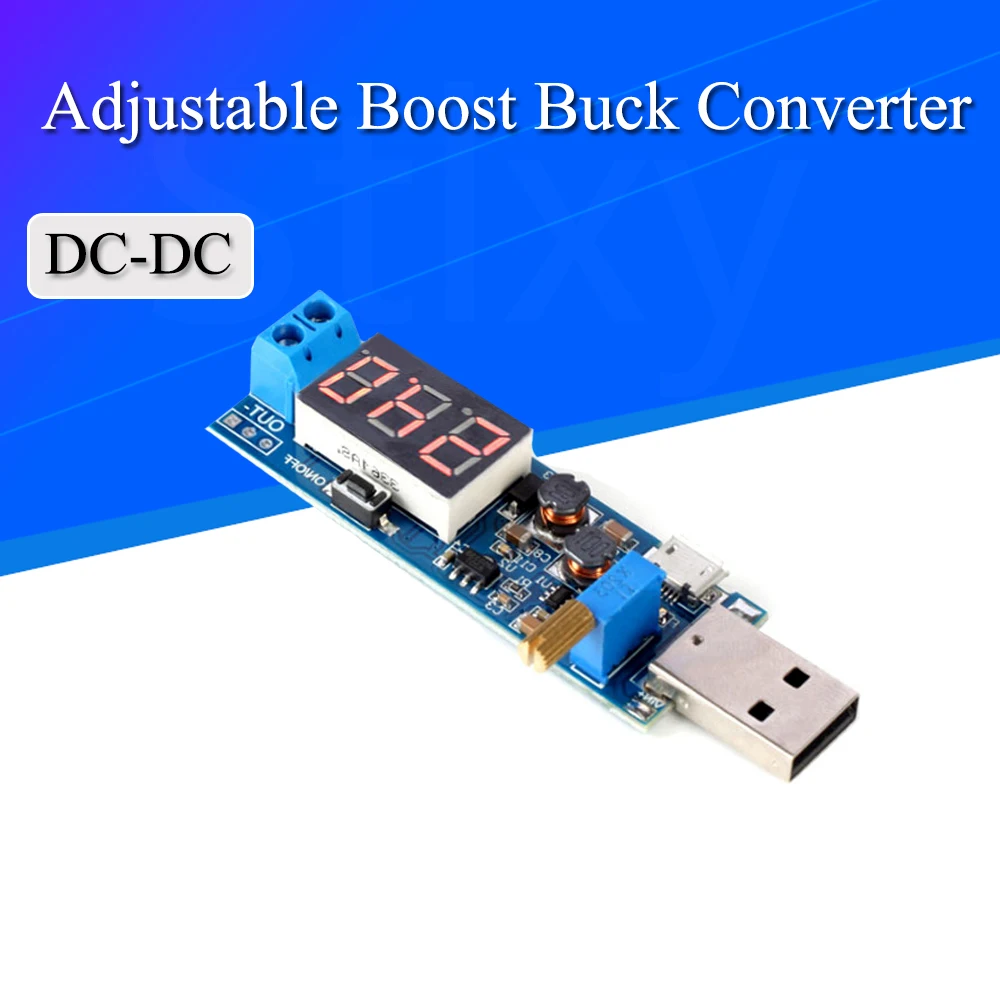 DC 5V до 3 5 V / 12V USB Шаг вверх/вниз Питание Модуль Регулируемый повышающий