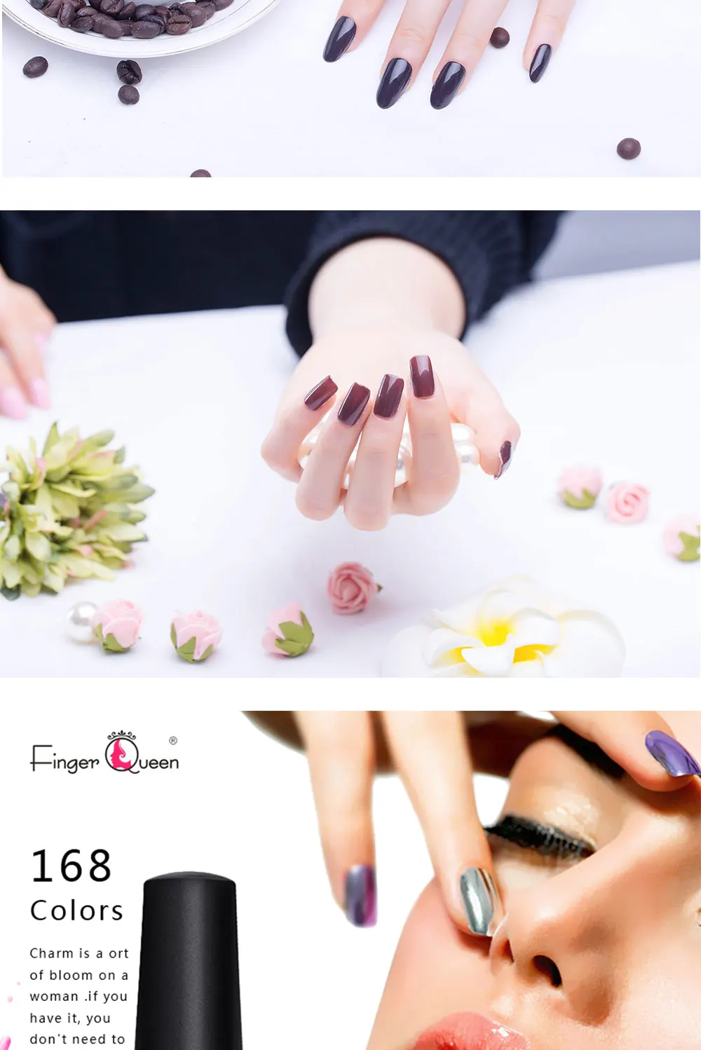 Гель-лак для ногтей Fingerqueen, Профессиональный лак для ногтей, УФ-гель для ногтей, долговечный отмачиваемый лак для ногтей, 7,5 мл ногтей