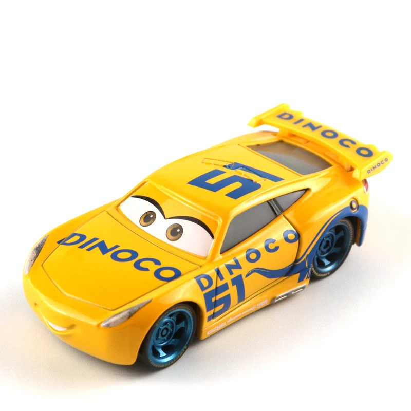 Mattel Disney Pixar Cars Dinoco Lightning McQueen Diecast Toys 1:55 Car  Loose