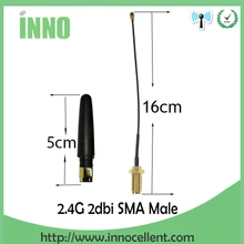 2 шт WiFi 2,4 GHz антенна 2~ 3dBi SMA Антенна 2,4 ghz антенна 2,4G antena беспроводной маршрутизатор+ PCI U. FL IPX кабель