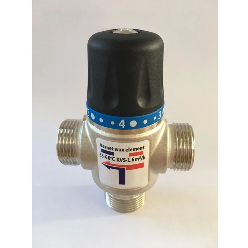 Thermostatic Mixing Valve,3 Way Mixing Valve Brass Mixing Valve Brass Mixing Valve 3 Way Dn20 Male Thread Thermostatic Valve For Solar Water Heater - View #10