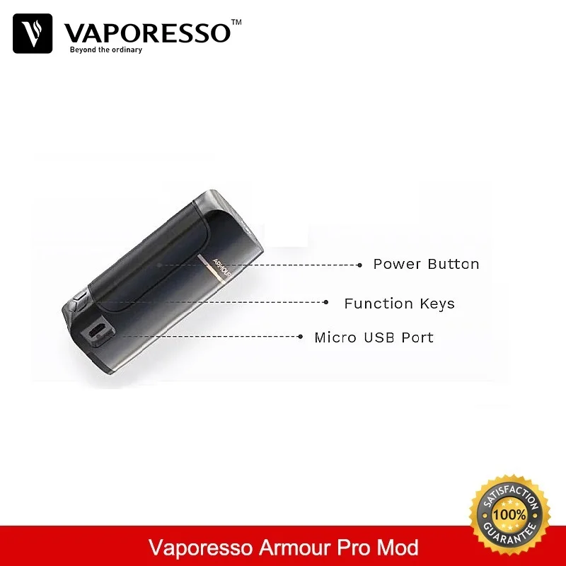 Е сигарета испаритель Armour Pro 100 Вт TC Vape Mod подходит Каскад для бак вейпер Поддержка
