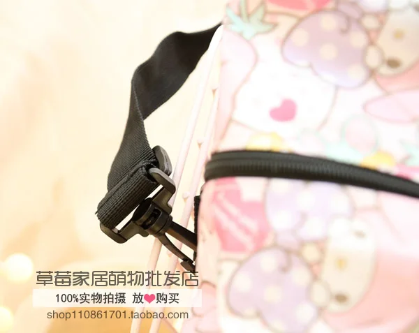 Cartoon Hello Kitty My Melody Cinnamoroll Dog Pom Pom Purin Portable Foldable Luggage Bag Travel Bags Trolley Bag for Women