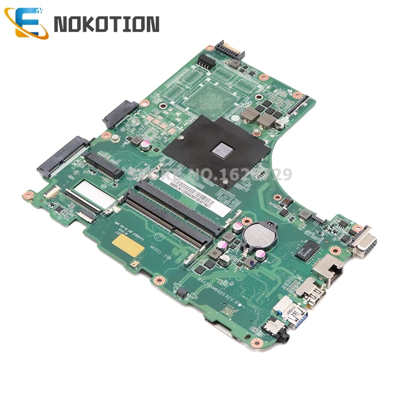 NOKOTION NBMLN11004 NB. MLN11.004 для acer aspire E5-421 E5-421G материнская плата для ноутбука DA0ZQNMB6D0 A4-6210M процессор DDR3