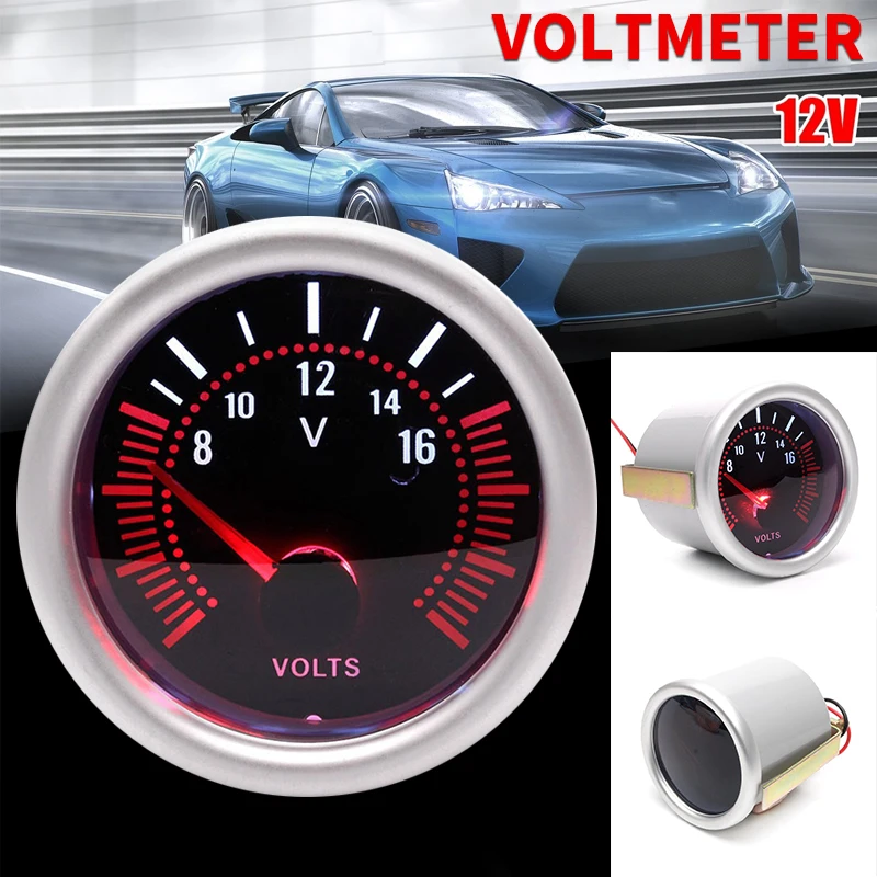 Motormeter Modified Instrument Universal Voltmeter Truck Motors Cars Metal