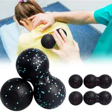 2 шт арахисовый Массажный мяч фасции мяч набор двойной Лакросс фитнес подвижный мяч для физиотерапии само-Myofascial релиз