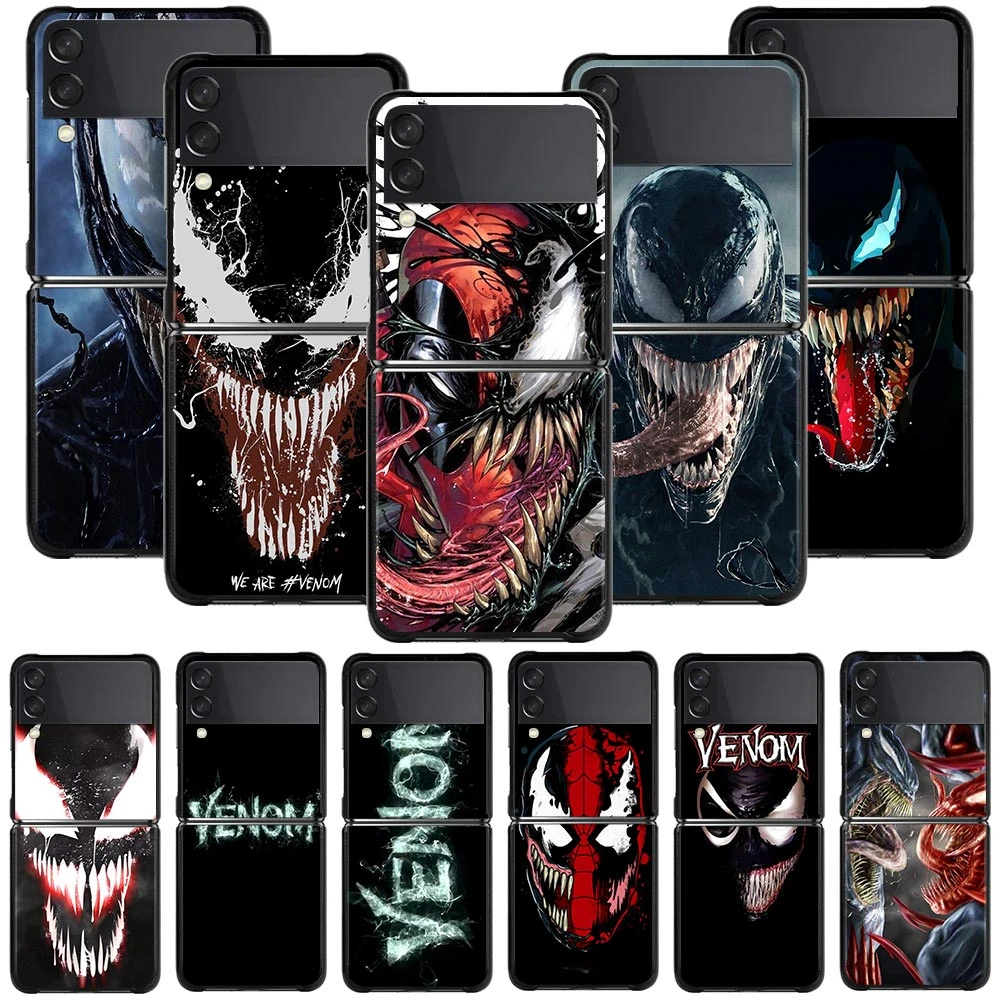 Venom 2 MARVEL Phone Case For Samsung Galaxy Z Flip3 5G z flip 3 5G zFlip Cover Cellphone Shell Caso Mobilephone Fundas galaxy z flip3 case