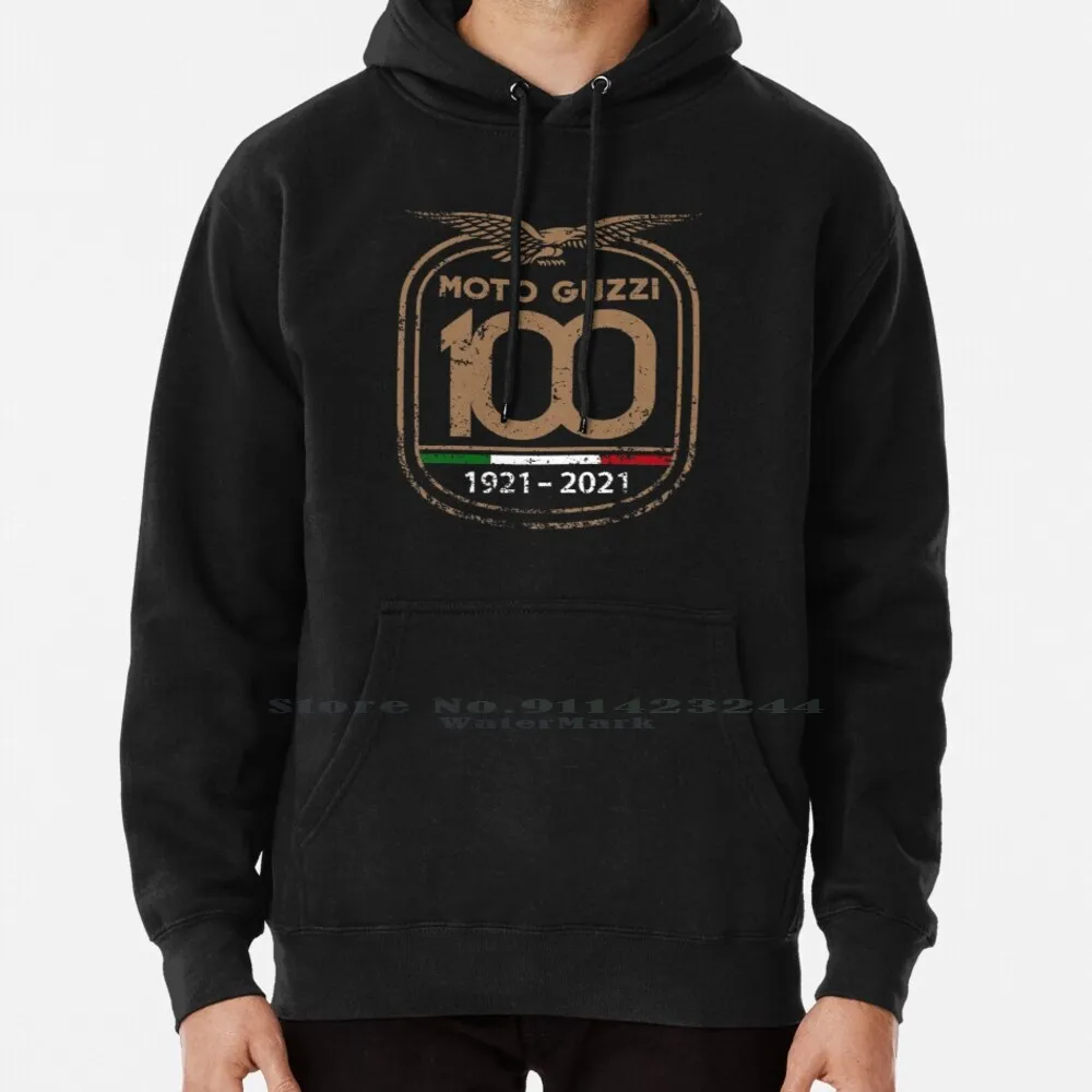 

Vintage Anniversary 100th Moto Guzzi Retro Hoodie Sweater 6xl Cotton Moto Guzzi Logo Italy Motorcycles Trending Motorbike