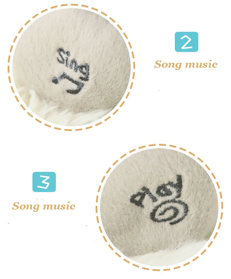 Elephant Peekaboo Will Sing with Music Elephant Cover Eyes Baby Elephant Doll Children Accompanying Toys Plush Toys for Children