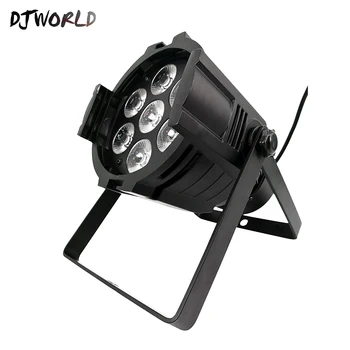 

LED Can Par 7x18W Light Aluminum Shell RGBWA+UV Dmx512 Stage Lamp Profession For Party Wedding Dmx Stage Light Good Party