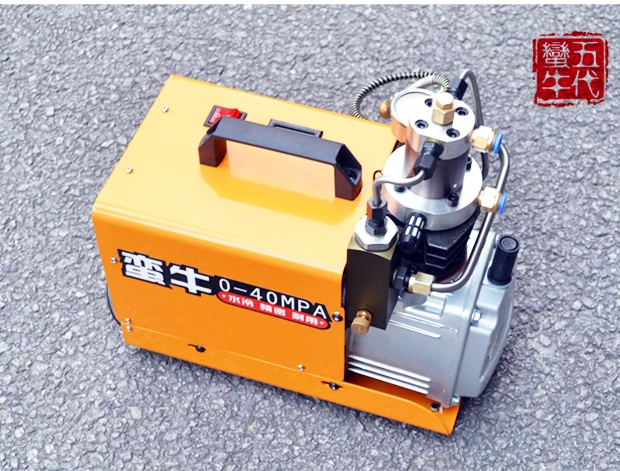 Pompa Ad Aria Ad Alta Pressione 40Mpa Mini Compressore D'Aria Elettrico Pompa Ad Aria Raffreddata Ad Acqua Con Separatore Olio-Acqua 220V