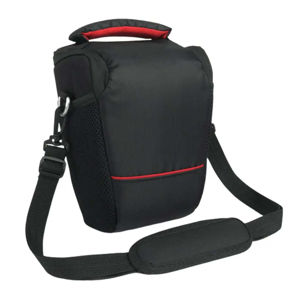 Сумка-слинг для фотокамеры, сумка через плечо, цифровой чехол, водонепроницаемый чехол от дождя для DSLR, мягкая мужская и женская сумка для Canon, Nikon, sony, SLR - Цвет: Черный