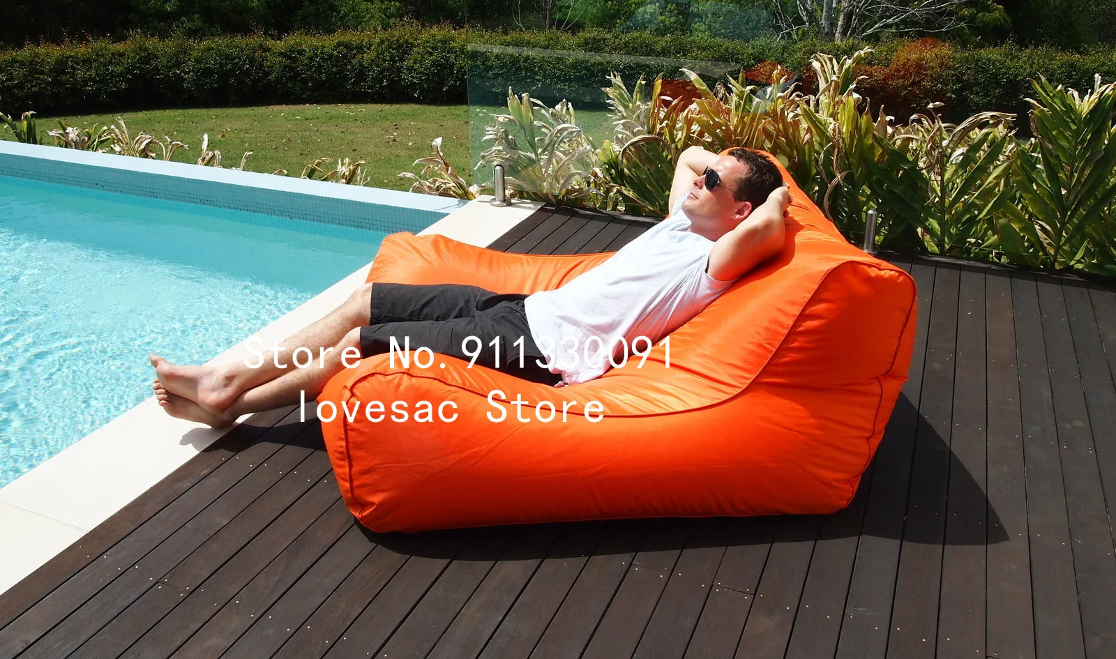 OUTDOOR FLoating Beanbag With Armrest Lounger Bean Bags Montreal Big Recliner Chair Cozy Rattan Sofa Beanbag Without Beans