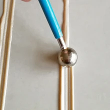 4 pièces Calfeutrage Bord Outil Kit Double Pressé En Acier Balle Joint De Carrelage Mastic Finition Plancher D'outils De Réparation De Joints pour La Maison G99A