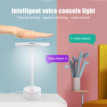 

LED Desk Lamp Smart Voice Control Lamp Gesture Control Eye Protection Lamp for Students Bedroom CLH@8