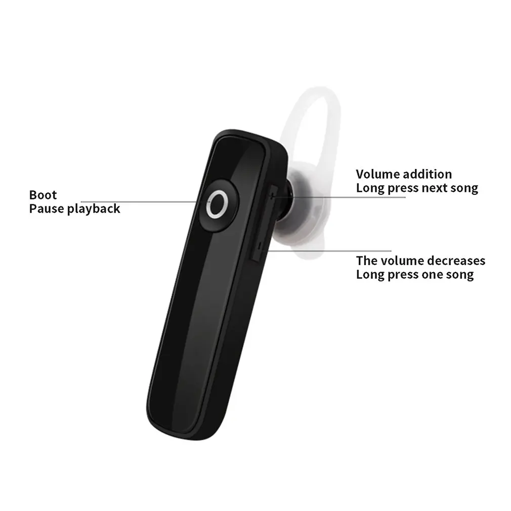 M163 Bluetooth наушники, мини стерео Bluetooth гарнитура, беспроводные подвесные наушники, спортивные наушники с микрофоном для телефона
