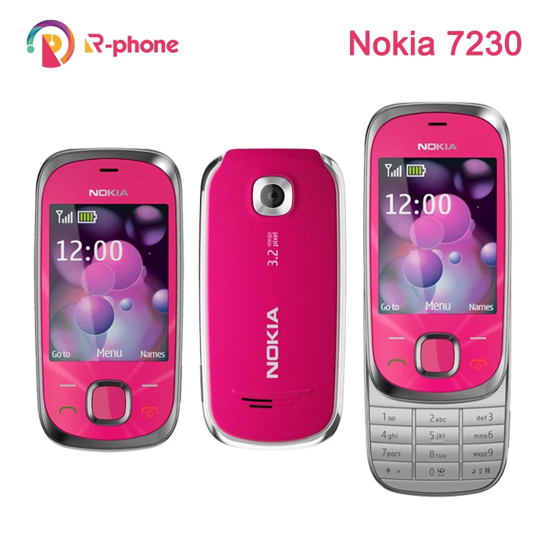 Nokia-teléfono móvil 7230 2G GSM, reacondicionado, inglés, ruso, hebreo, árabe, teclado Original desbloqueado