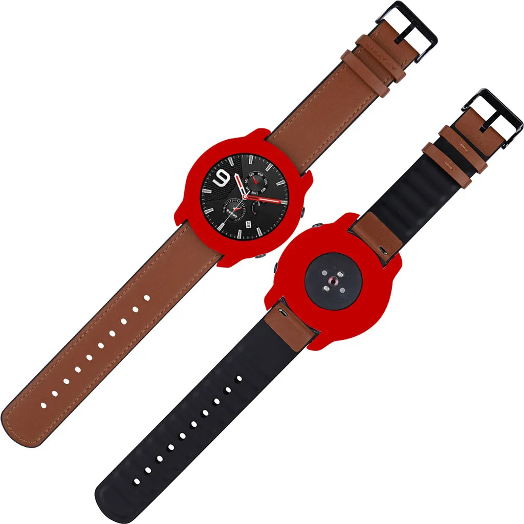 Мягкий полный чехол оболочка силиконовая рамка Защитная Для Huami AMAZFIT GTR 47 мм защита от царапин 10 цветов