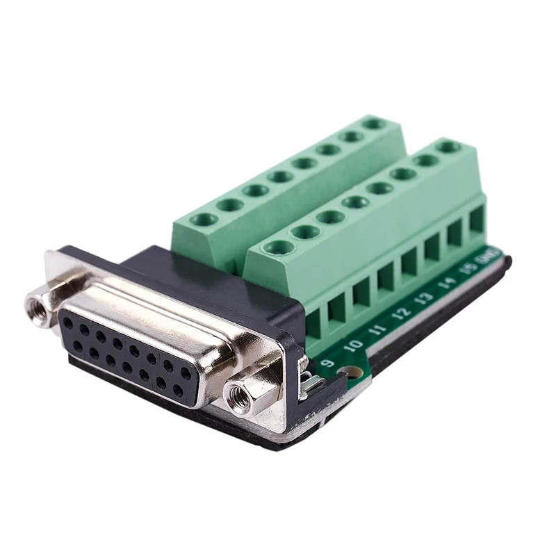 ABGN Hot DB15 D SUB VGA 15pin Женский адаптер Jack терминал Breakout PCB плата|Вилки с розеткой| |