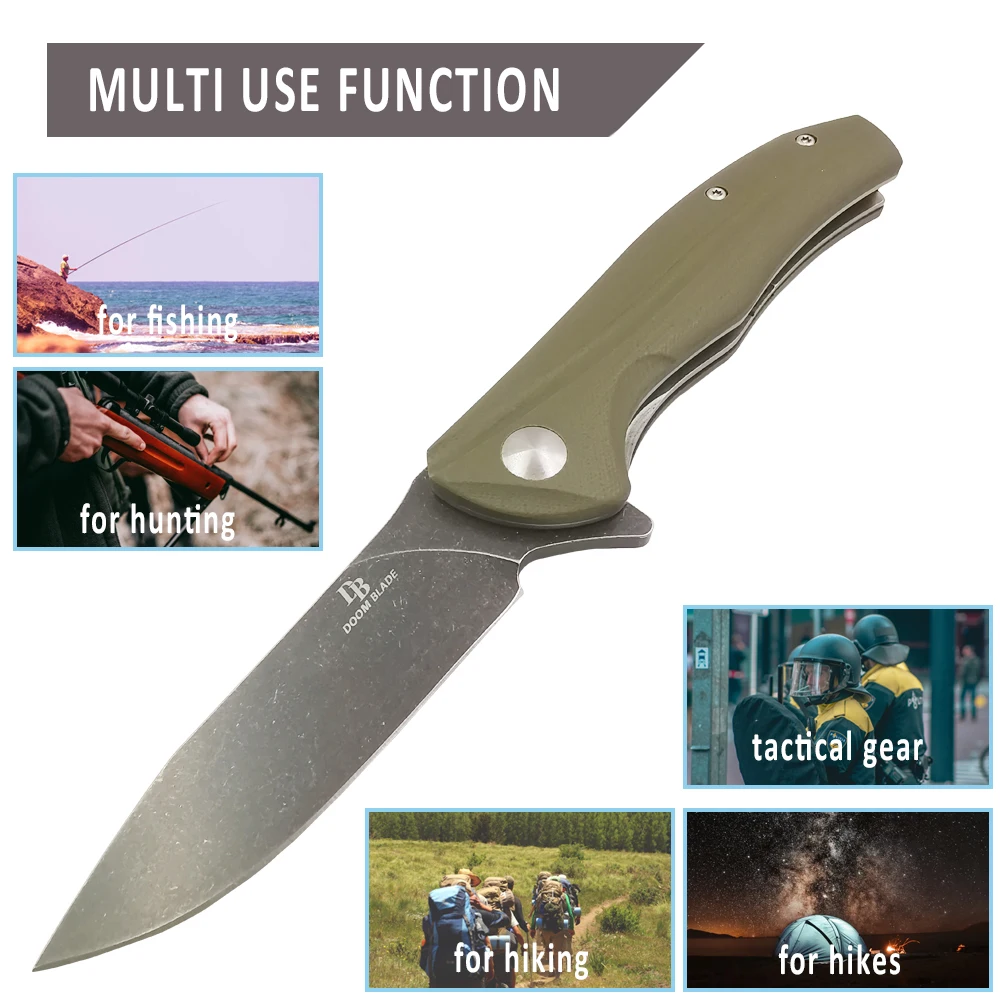 60-61HRC D2 складной нож G10 с ручкой процесс промывки камня острые походные рыболовные Портативные Ножи Охотничий нож для выживания