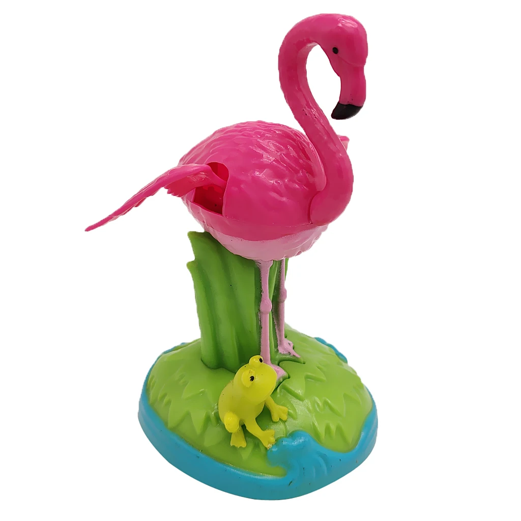 Solar Power Dancing Frog Flamingo Swinging Animal Figure Kid Toy Home Decor