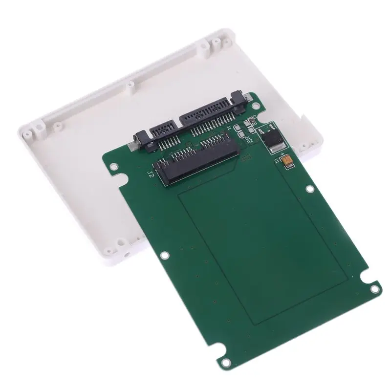 1.8" Micro SATA 16 Pin SSD To 2.5" SATA 22Pin HDD Adapter Converter With Case
