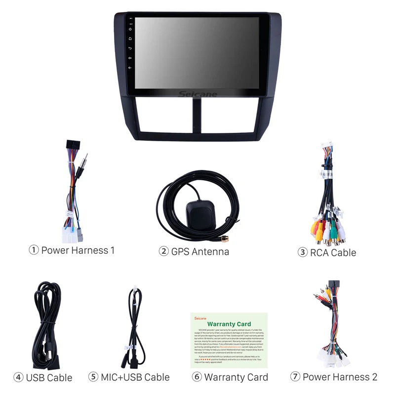 Seicane Android 9,0 HD 4+ 64 ГБ автомобиль 1Din Navi для Subaru Forester 2008 2009 2010-2012 поддержка RDS CarPlay мультимедийный плеер gps