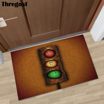

Welcome Mats for Front Door Oriental Home Decor Thick Door Mat Non Slip Rug Floor Non-slip Absorbent Doormat Hall Rugs 3D Carpet