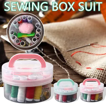 

Home Travel Thread Threader Needle Tape Measure Scissor Storage Box Sewing Kit Plastic Stainless Steel Cotton Thread Dropship