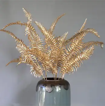 

Artificial Ferns green plant persian leaves Fake flower plants home decoration Bonsai Floral arragement Simulation flowers