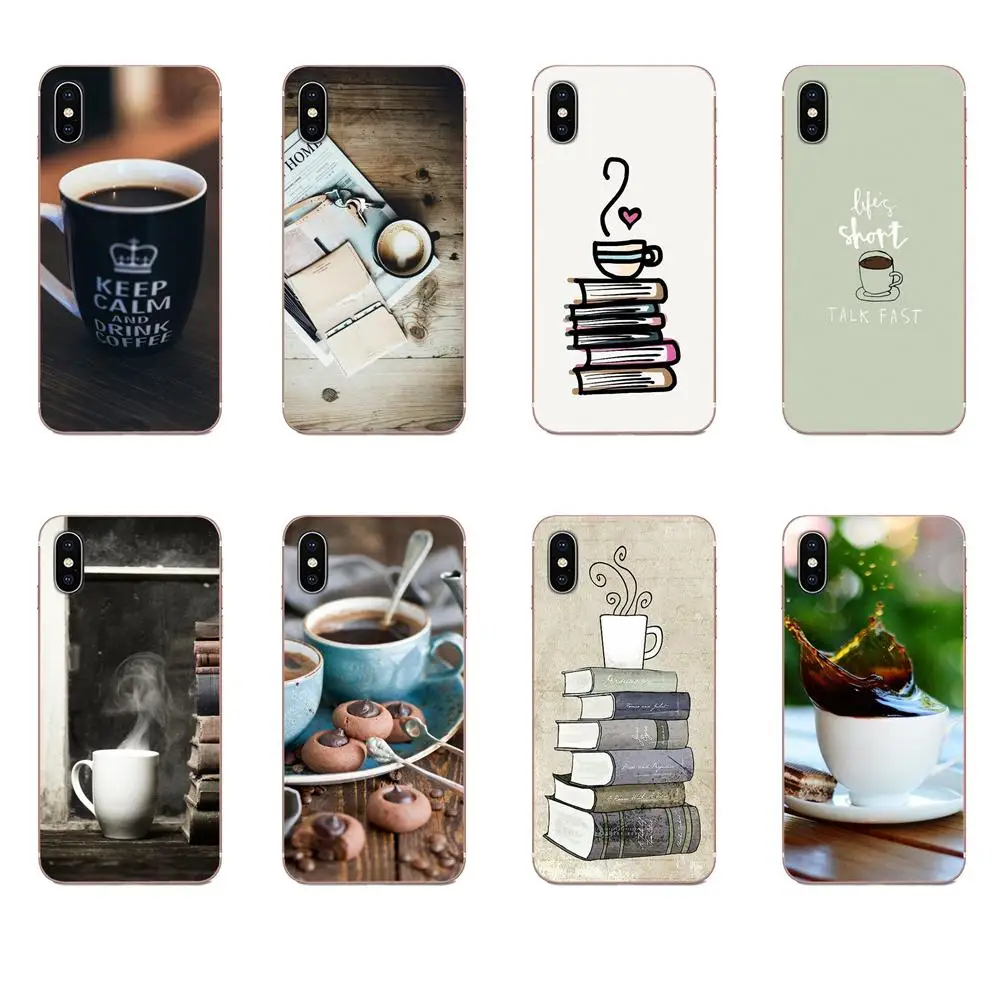 Soft TPU Art Print Books And Coffee Inverted Mck For LG K50 Q6 Q7 Q8 Q60 X Power 2 3 Nexus 5 5X V10 V20 V30 V40 Q Stylus | Мобильные