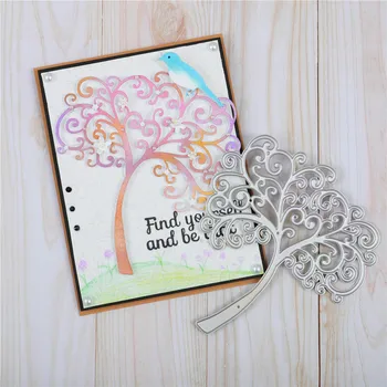 

YaMinSanNiO Flower Dies Tree Metal Cutting Dies Scrapbooking Card Making Embossing Stencil DIY DieCut Template New Dies for 2020