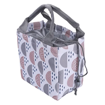 

Portable Lunch Bag 2019 New Thermal Insulated Lunch Box Tote Cooler Bag Bento Pouch Lunch Container School Food Storage Bags
