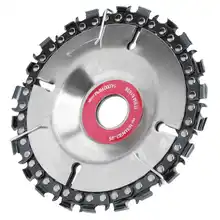 

4In Chain Saw Disc Silver Fine Workmanship for Wood Carving Angle Grinder Cutting Tool